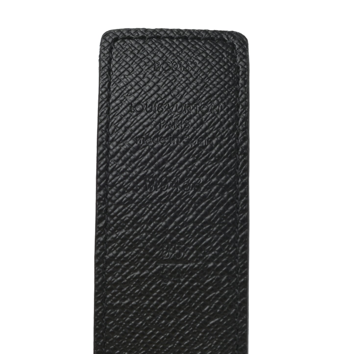 Calfskin Monogram 30mm LV Initiales Reversible Belt 85 34 Black