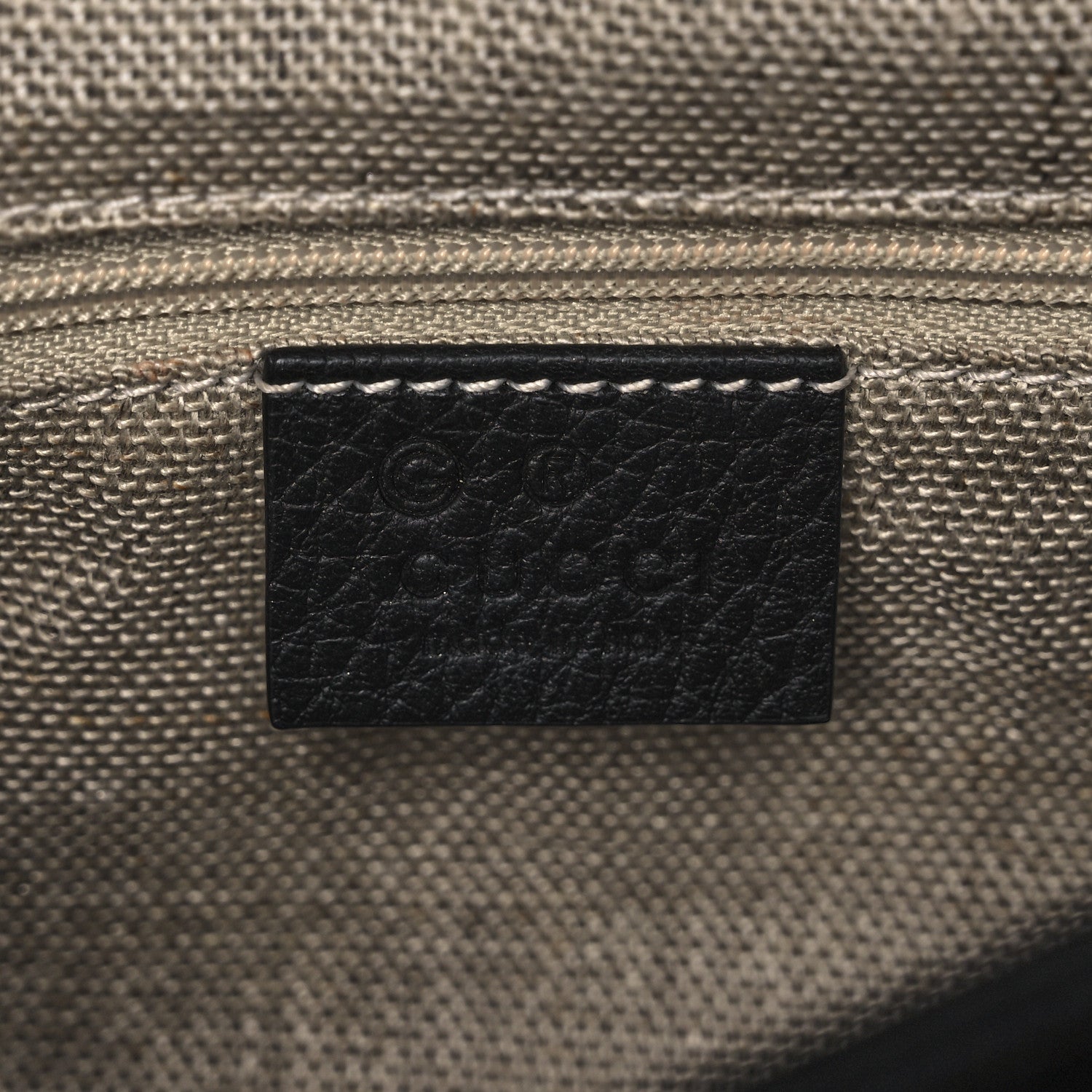 Gucci Dollar Calfskin Interlocking G Top Handle Shoulder Bag Black 6 of 12
