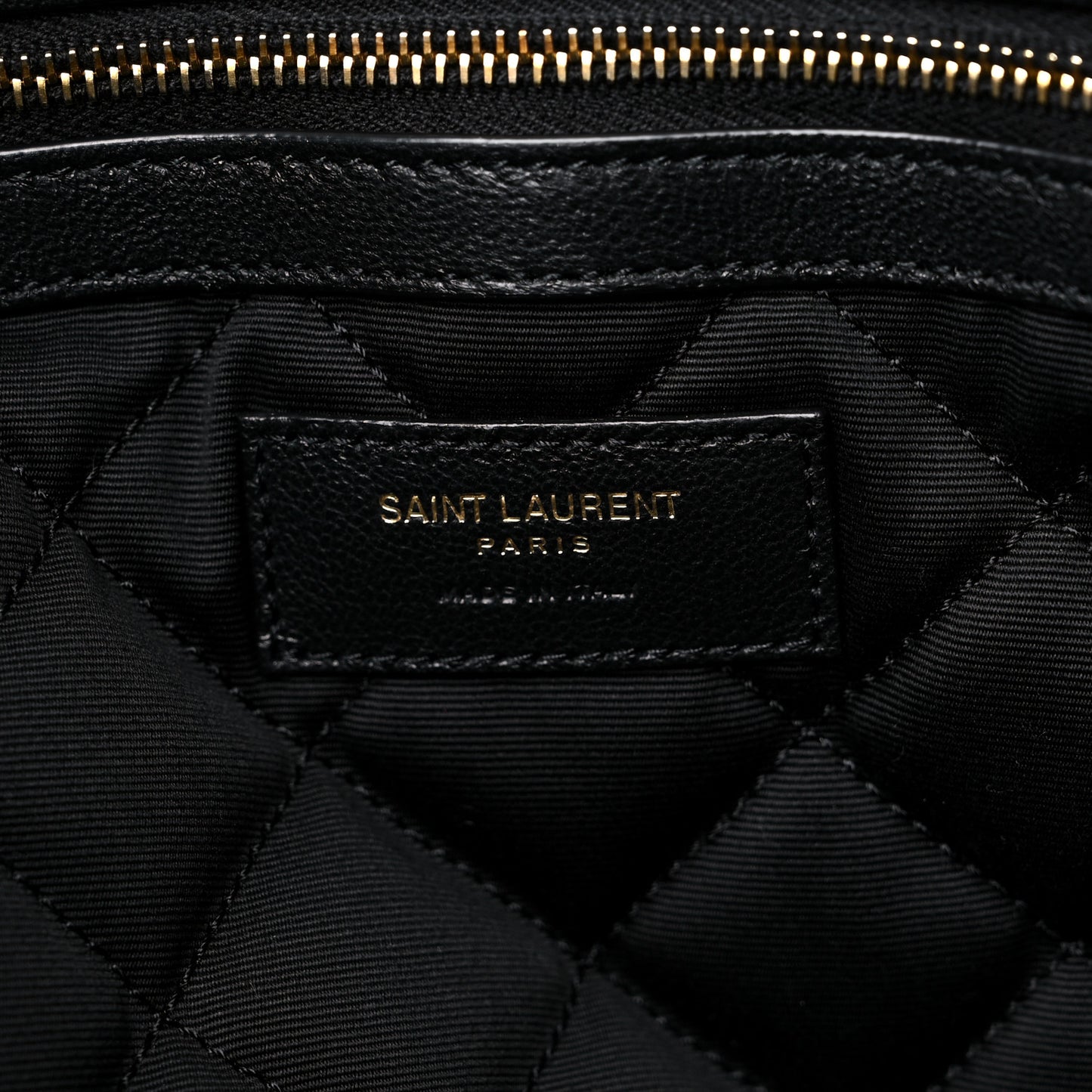 Calfskin Quilted ES Giant Travel Bag Black