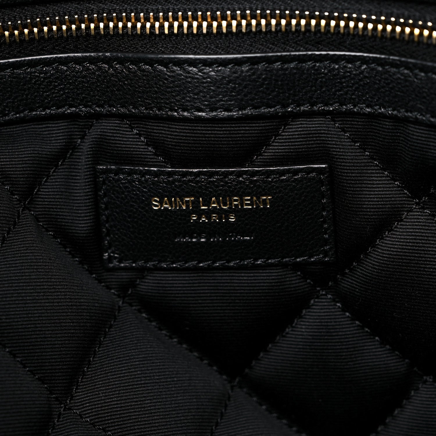 Saint Laurent Calfskin Quilted ES Giant Travel Bag Black 6 of 9