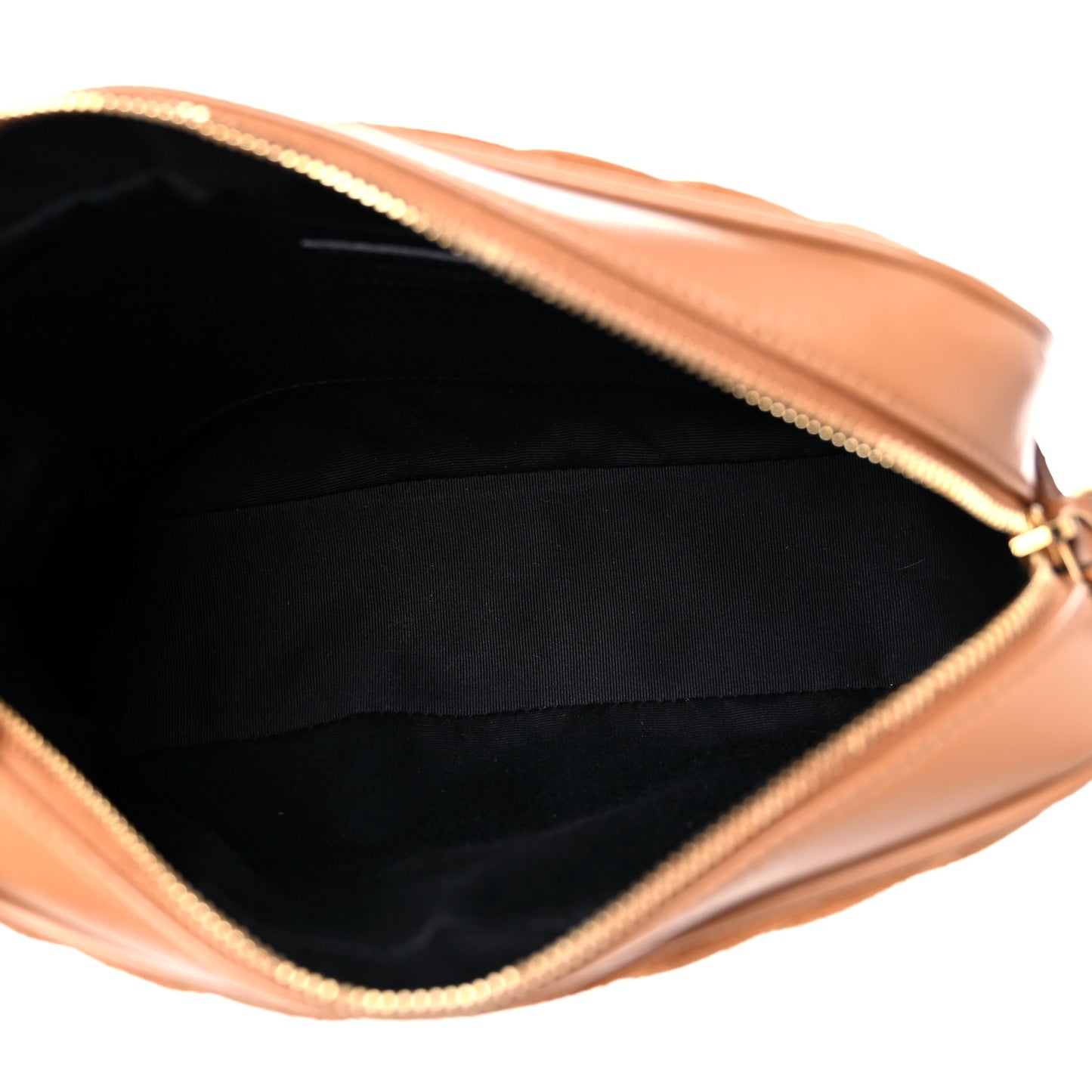 Suede Matelasse Monogram Lou Camera Bag Cinnamon
