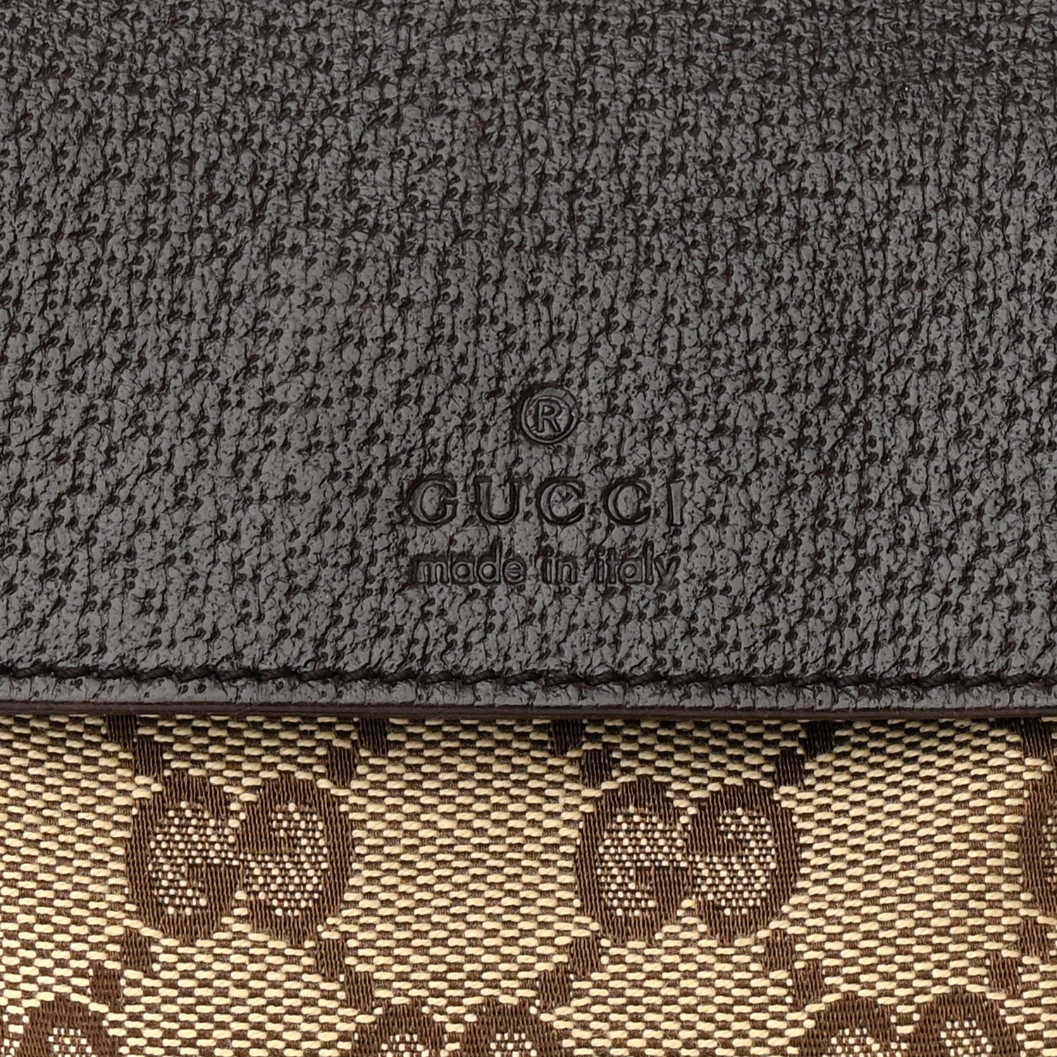 Gucci GG Monogram Double Pocket Belt Bag Dark Brown 6 of 9
