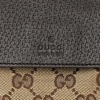 Gucci GG Monogram Double Pocket Belt Bag Dark Brown 6 of 9