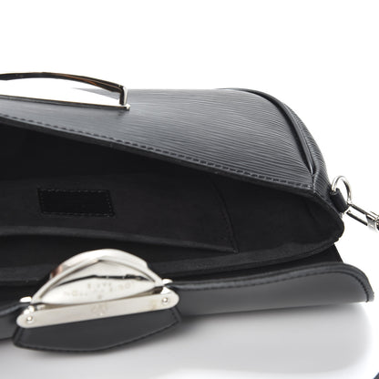 Louis Vuitton Epi Montaigne Clutch Black 4 of 9