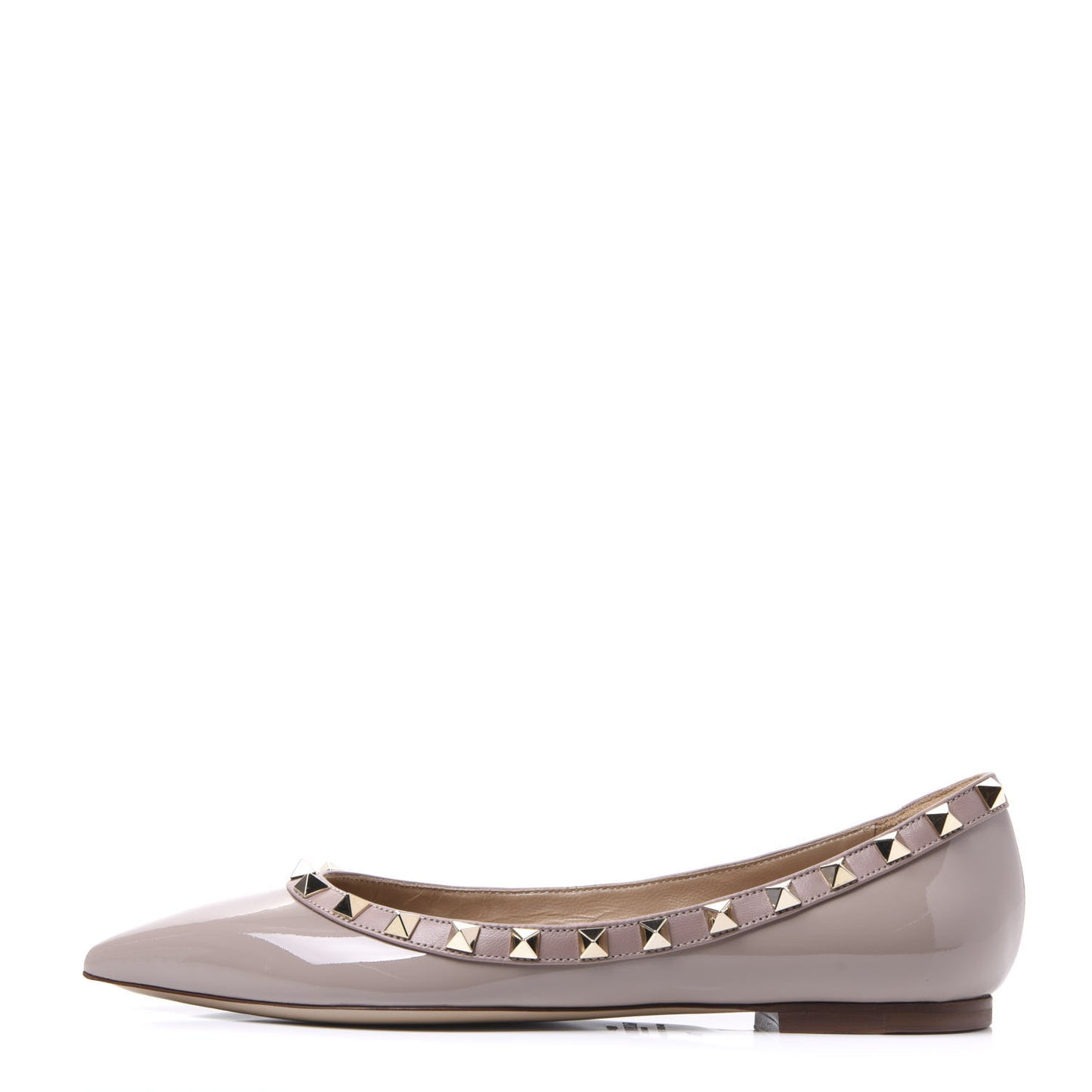 Patent Rockstud Ballerina Flats 36 Poudre