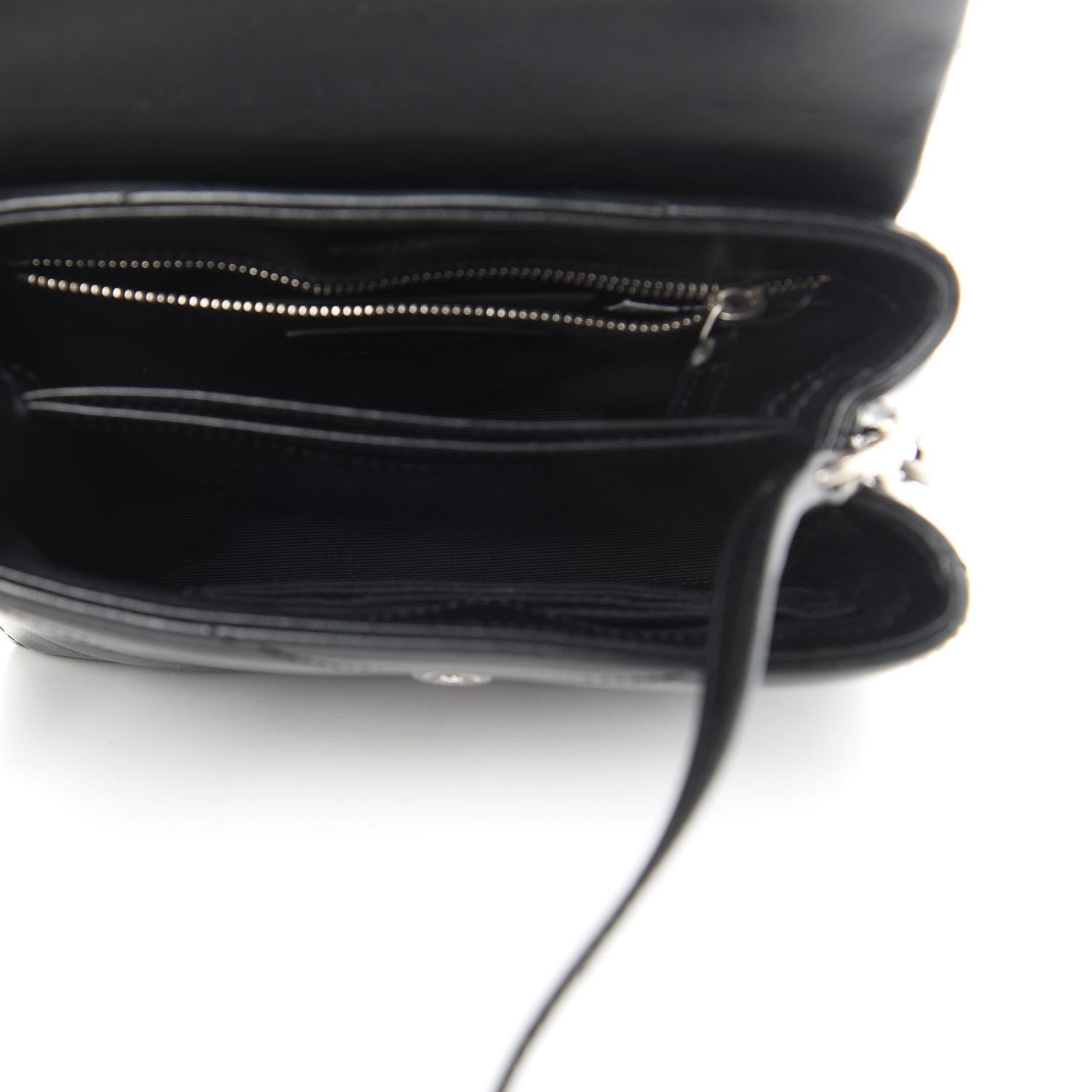 Saint Laurent Calfskin Y Quilted Monogram Toy Loulou Crossbody Bag Black 5 of 13