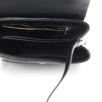 Saint Laurent Calfskin Y Quilted Monogram Toy Loulou Crossbody Bag Black 5 of 13
