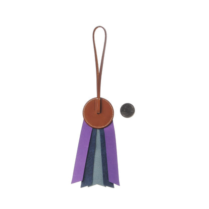 Hermes Hunter Cowhide Milo Lambskin Paddock Flot Bag Charm Bleu Lin Bleu De Malte Crocus 2 of 4