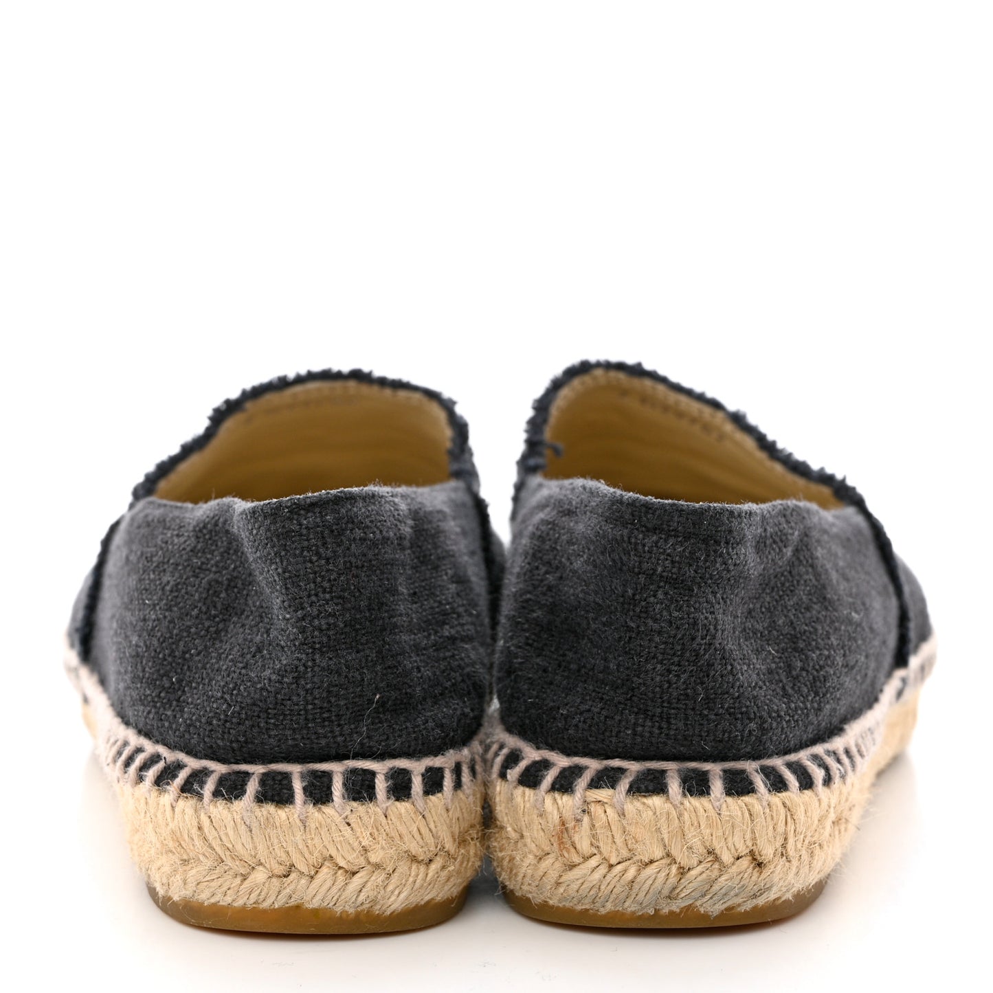 Linen CC Espadrilles 40 Black Blue