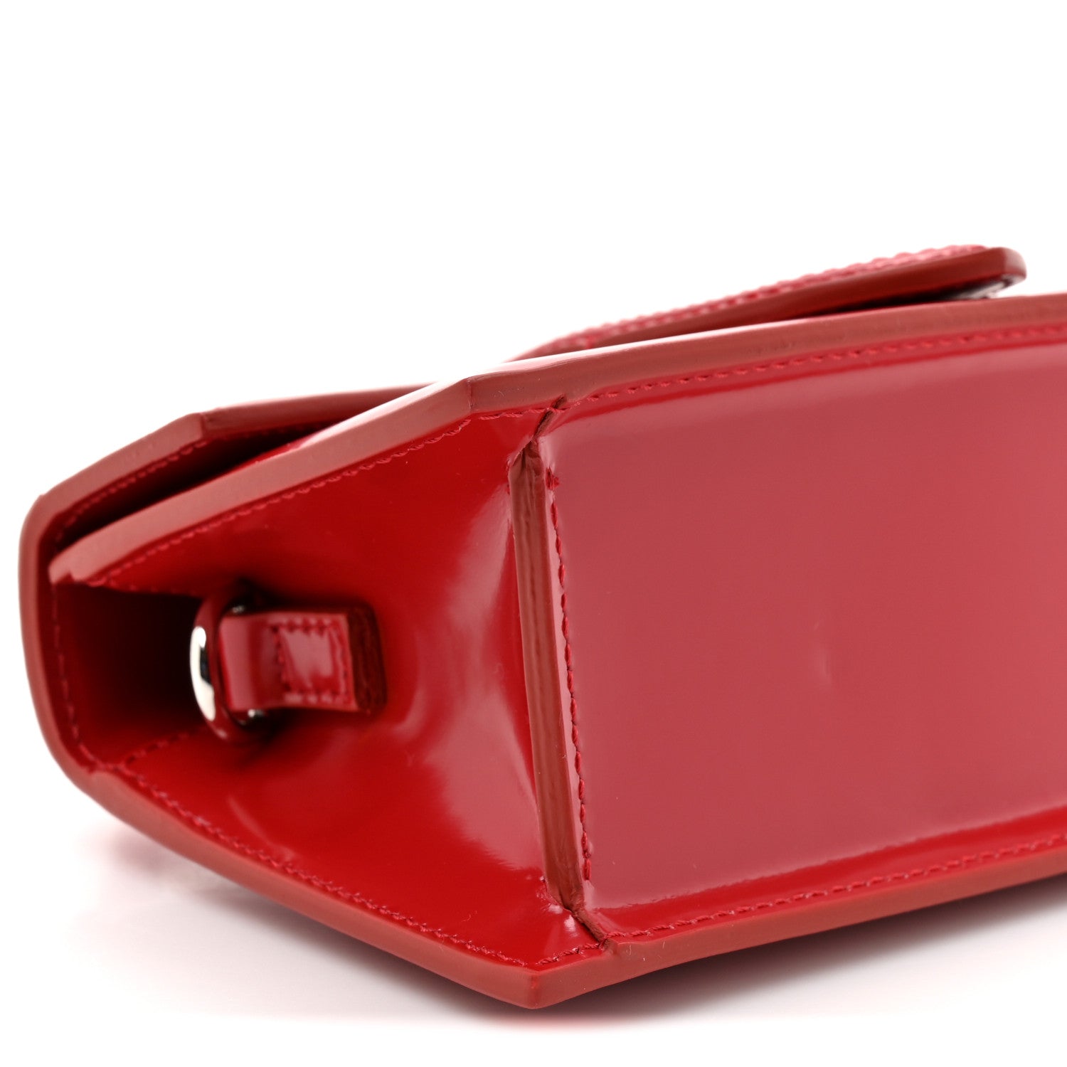 Jacquemus Glazed Calfskin Le Bambino Red 9 of 10