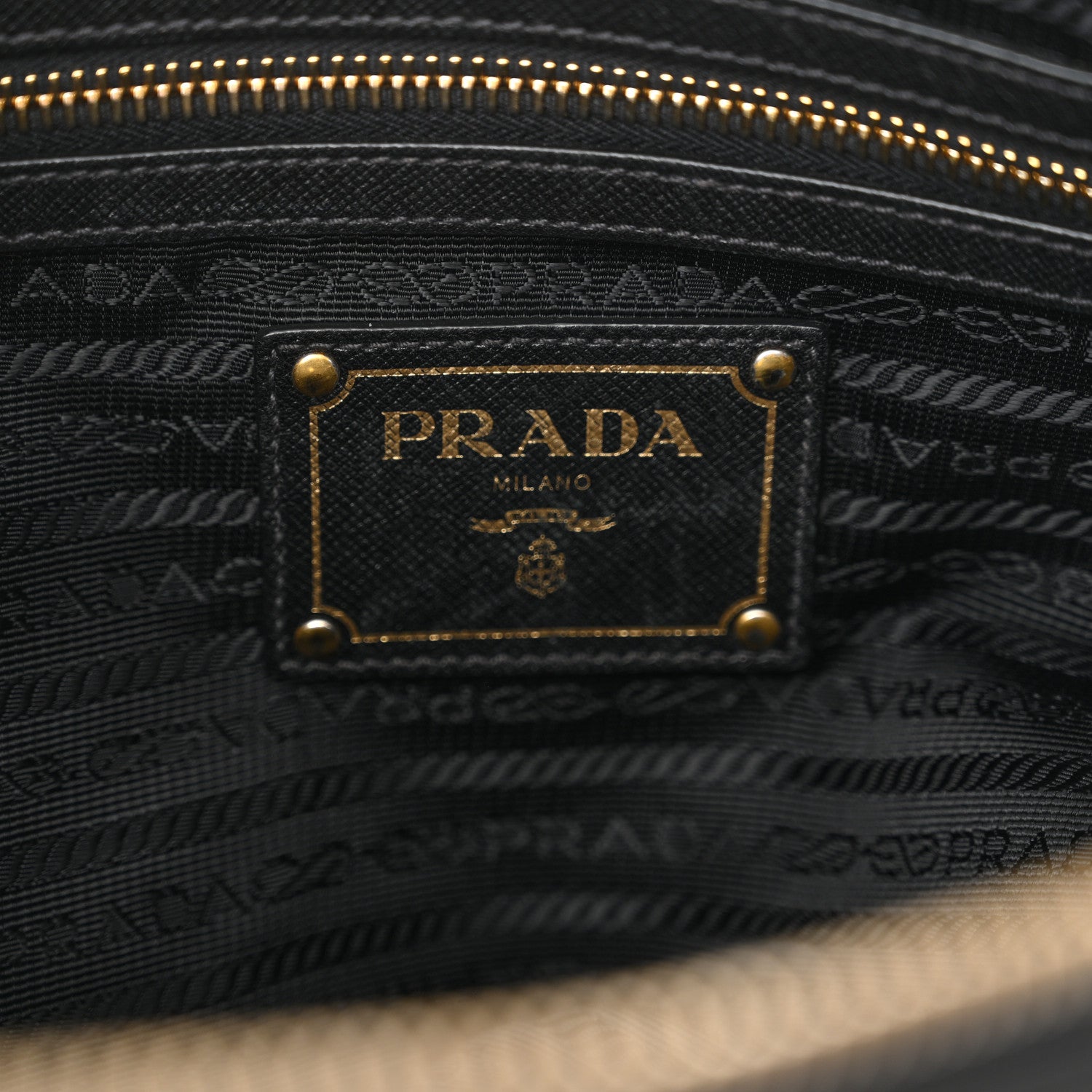 Prada Saffiano Tessuto Nylon Satchel Black 6 of 12
