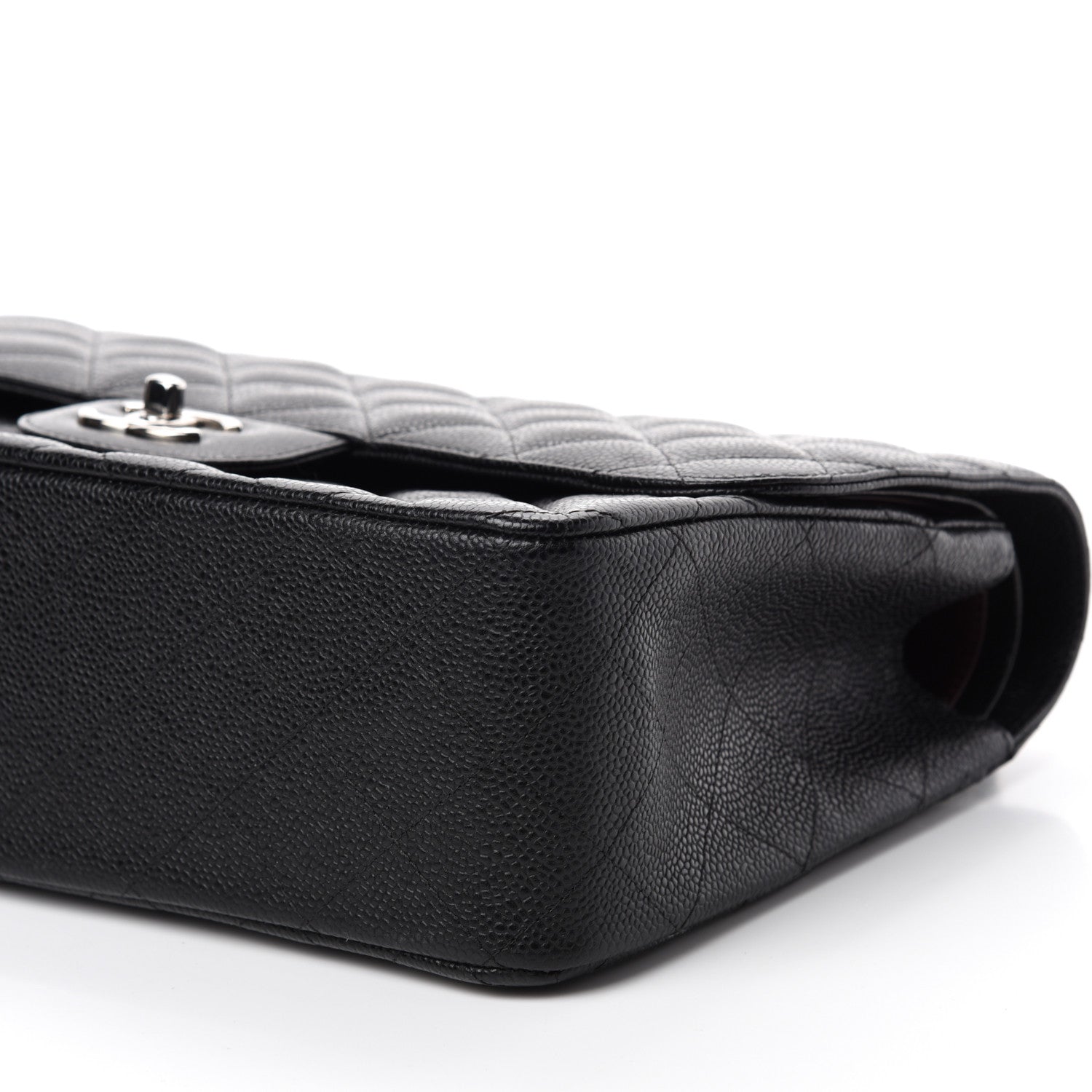 Chanel Caviar Quilted Jumbo Double Flap Black 7 of 10