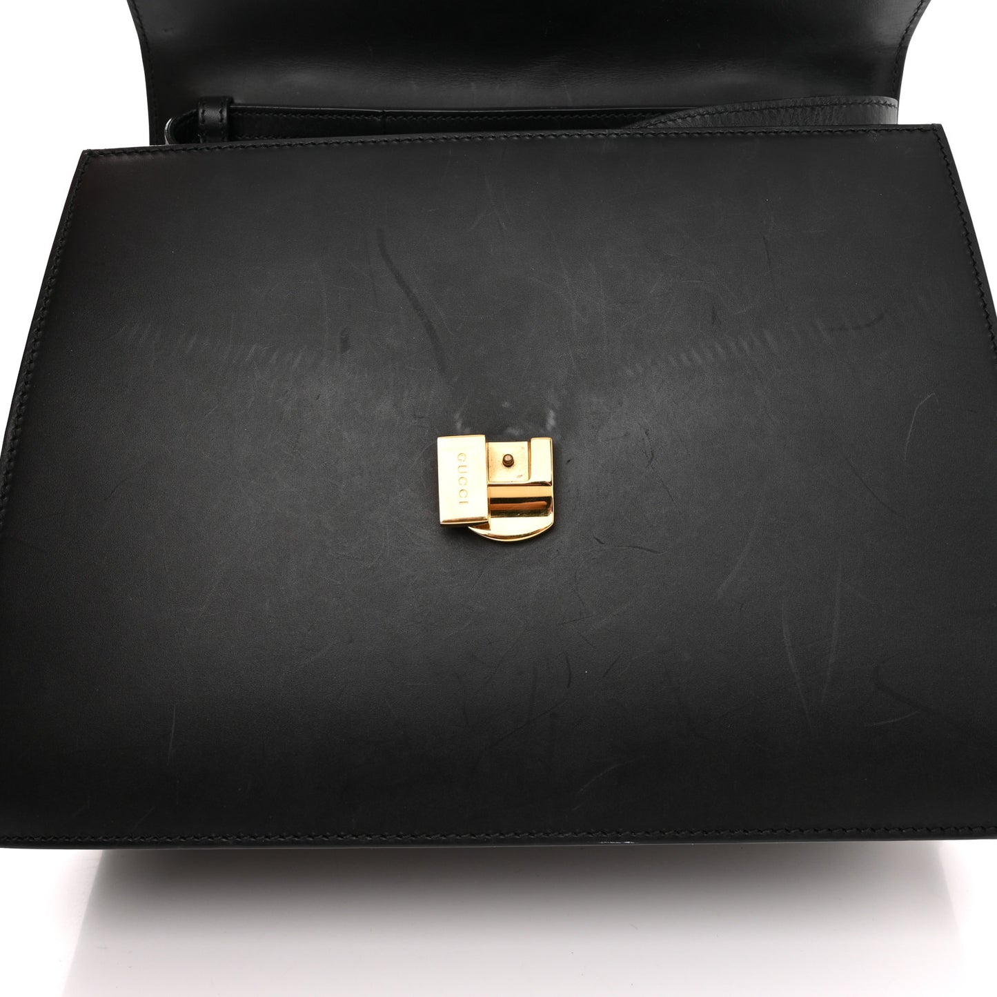 Calfskin Medium Sylvie Top Handle Bag Black