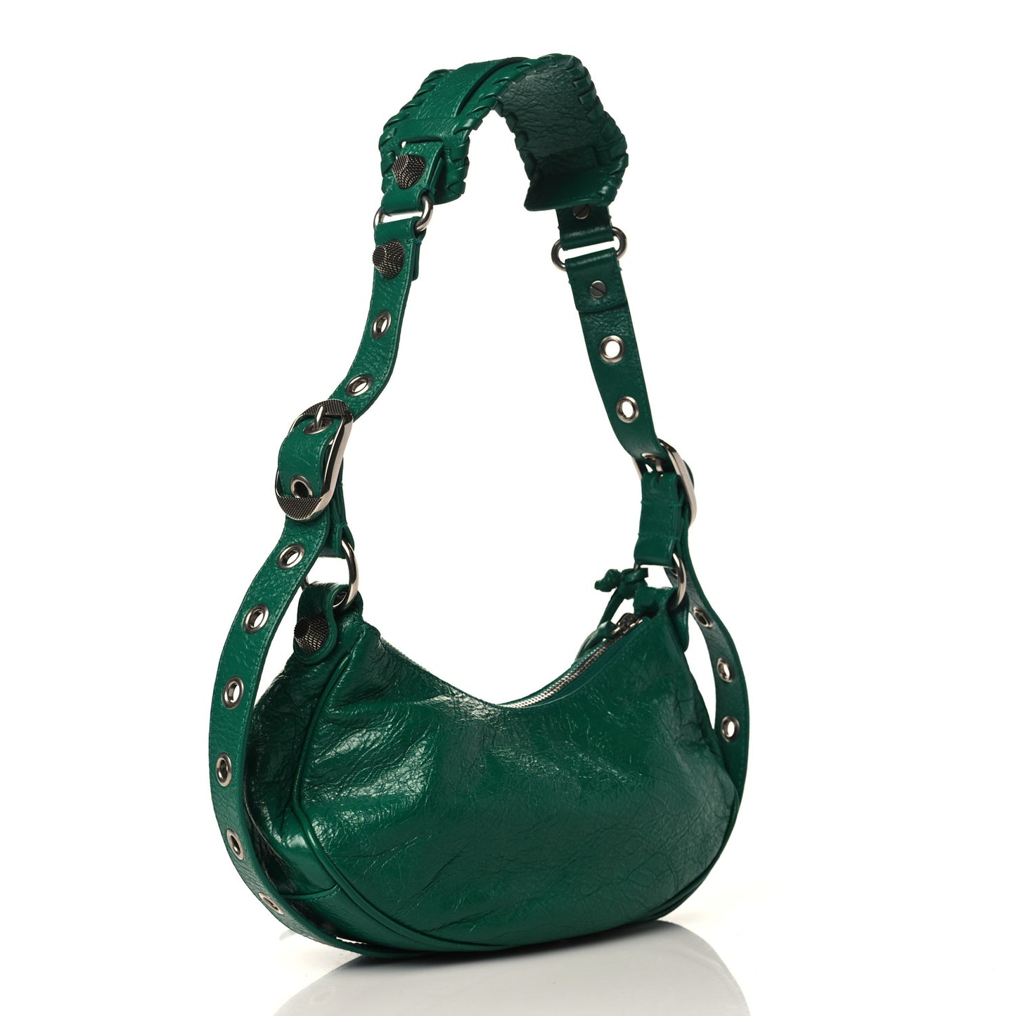 Agneau Arena XS Le Cagole Shoulder Bag Jade