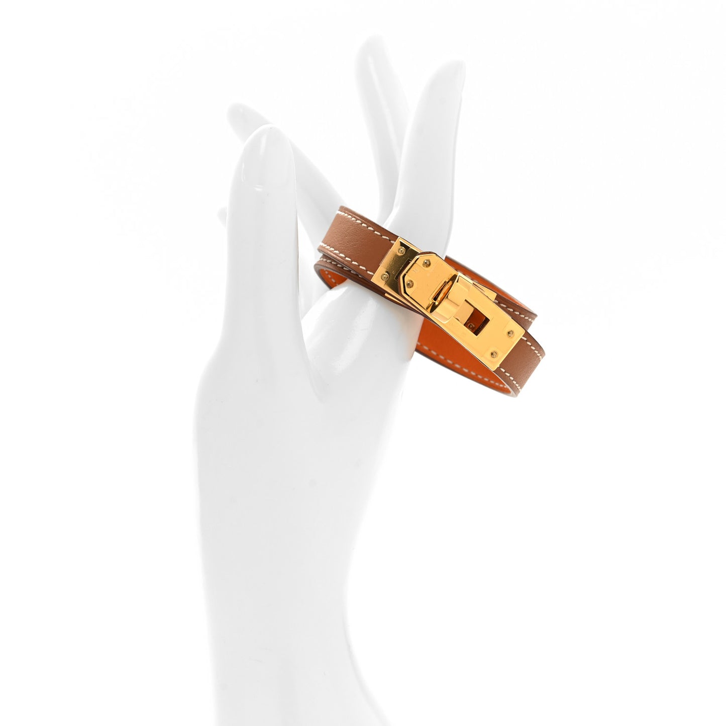 Barenia Kelly Double Tour Bracelet T2 Fauve