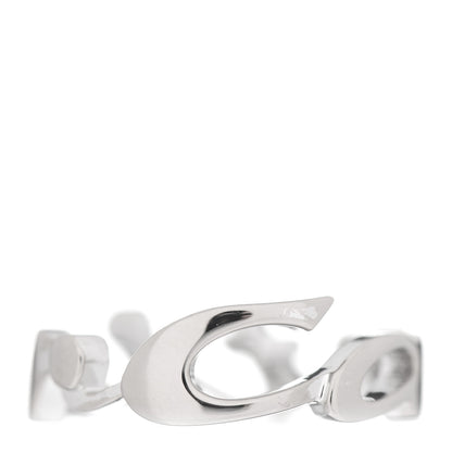Cartier 18K White Gold Signature Ring 50 5.25 1 of 5