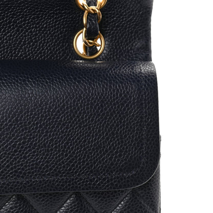 Chanel Caviar Quilted Medium Double Flap Navy 10 of 10