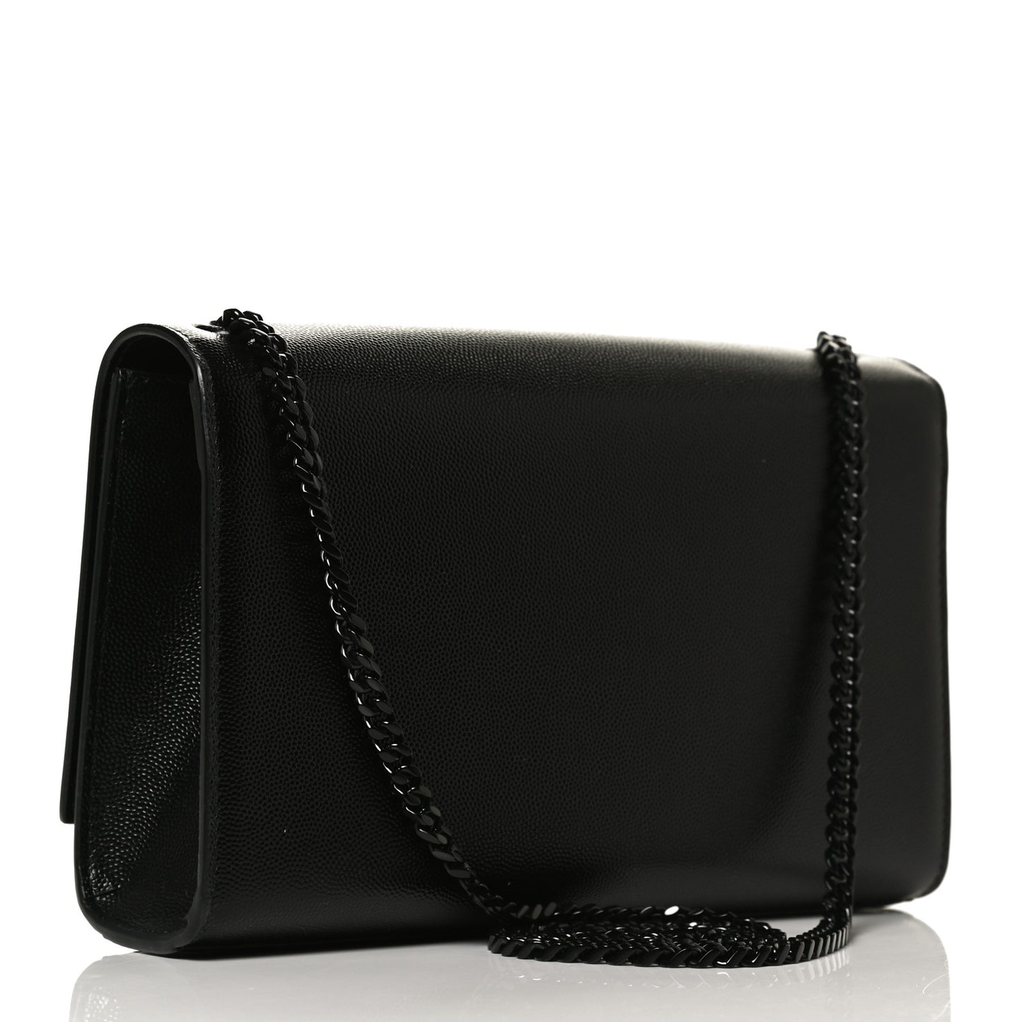 Grain De Poudre Medium Classic Monogram Kate Satchel Black