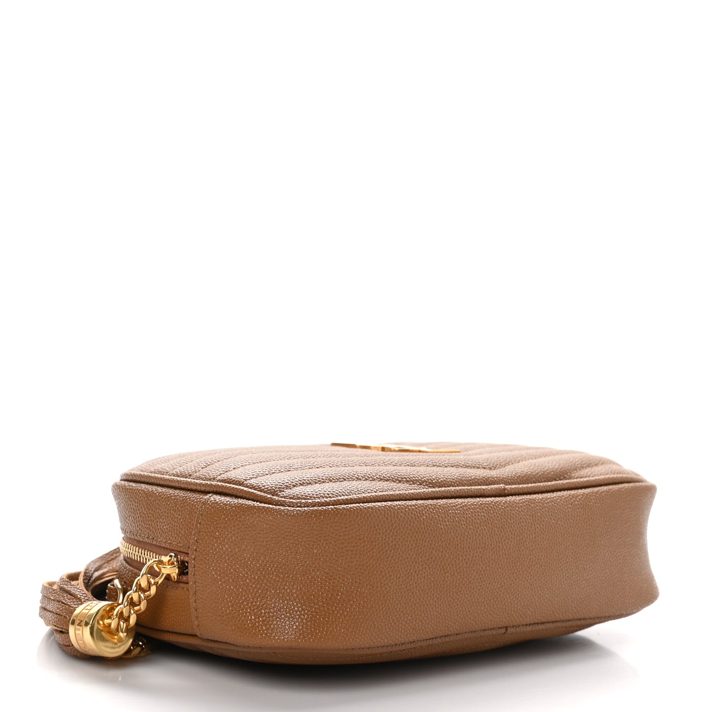 Grain De Poudre Matelasse Monogram Mini Lou Camera Bag Dark Natural