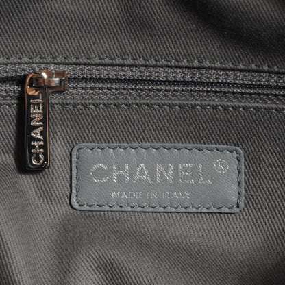 Chanel Quilted Iridescent Calfskin Bowler Navy Blue 5 of 7