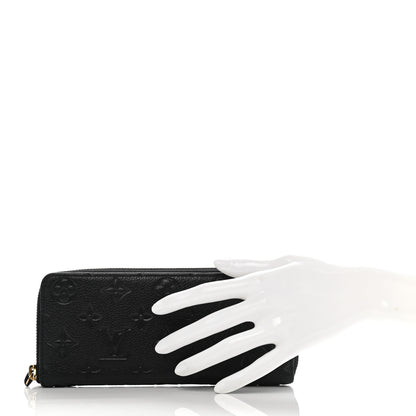 Louis Vuitton Empreinte Clemence Wallet Black 2 of 7