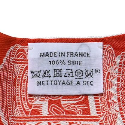 Hermes Silk Merveilleuses Lanternes Twilly Gris Perle Rouge White 3 of 3