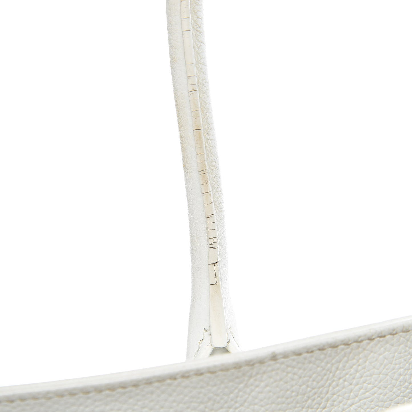 Calfskin Cerf Executive Shopper Tote White