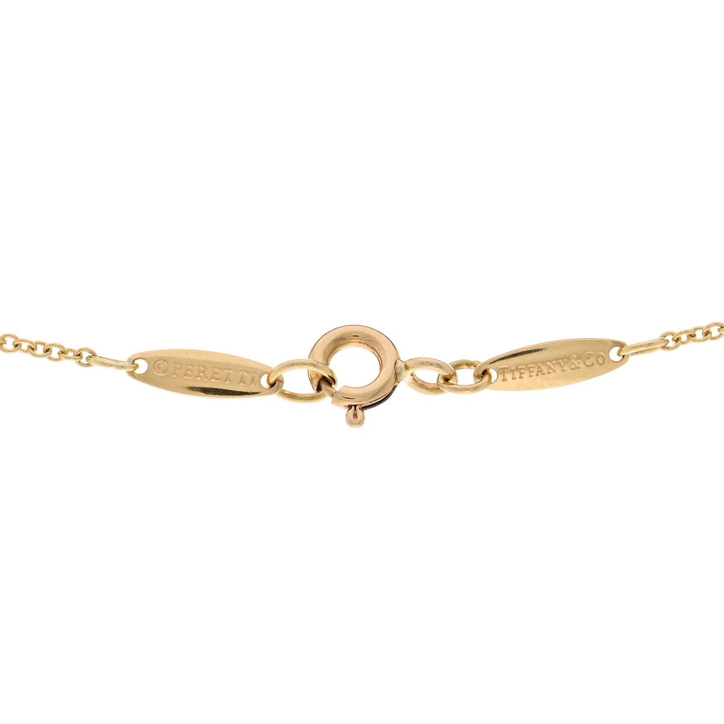 18K Yellow Gold Jade Elsa Peretti Color By The Yard Pendant Necklace