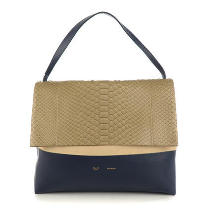 Celine Python Smooth Calfskin All Soft Shoulder Bag 1 of 8