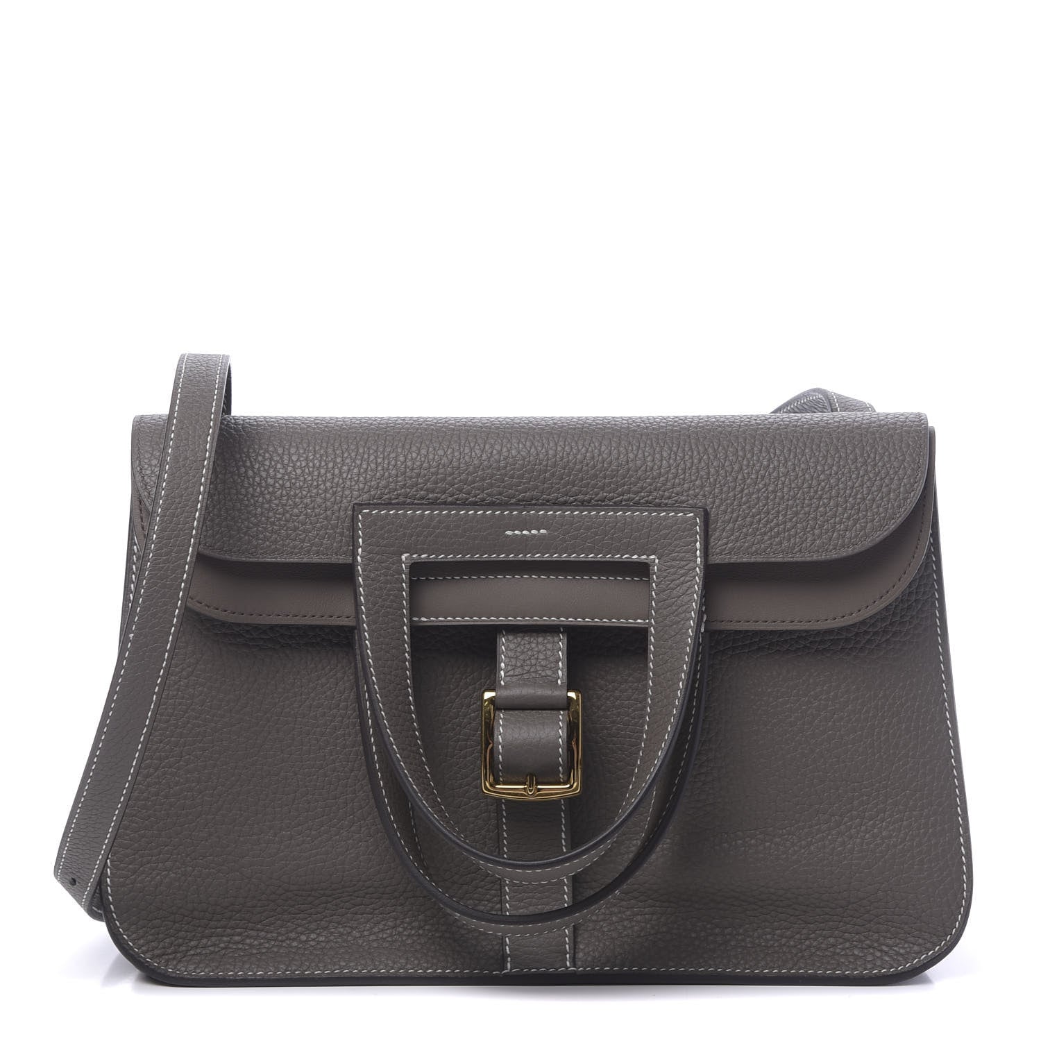 Hermes Taurillon Clemence Halzan 31 GM Etain 1 of 11