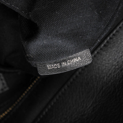 Burberry Canvas Mega Check Studded Medium Ashby Bucket Bag Black 7 of 8