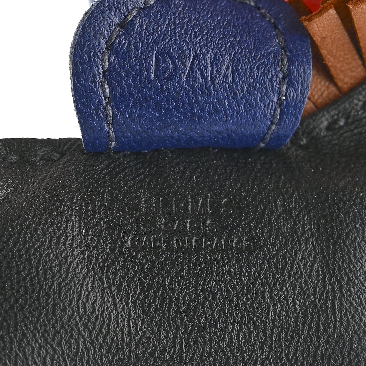 Milo Lambskin Grigri Rodeo Horse Bag Charm PM Black Bleu Saphir Gold