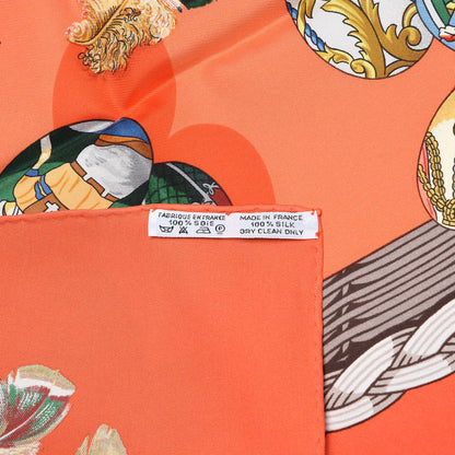 Hermes Silk Couvee d'Scarf 90 9 of 9
