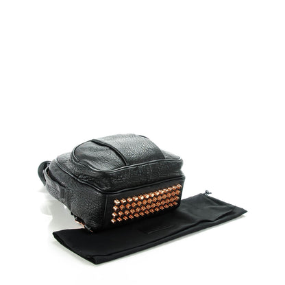 Alexander Wang Pebbled Lambskin Dumbo Backpack Black Rose Gold Hardware 4 of 7
