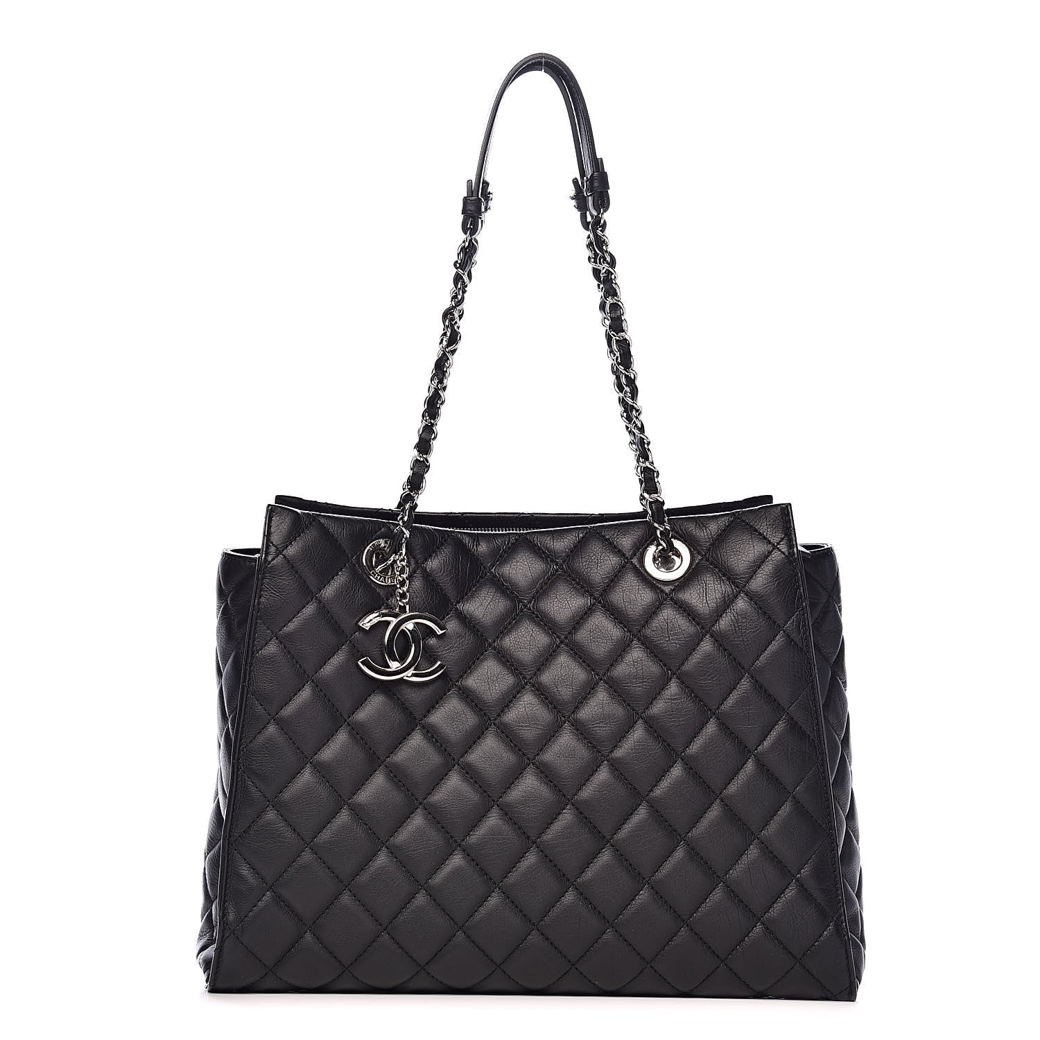 Chanel Calfskin Quilted Large Chic and Soft Shopping Tote Black 1 of 10