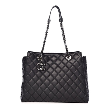 Chanel Calfskin Quilted Large Chic and Soft Shopping Tote Black 1 of 10