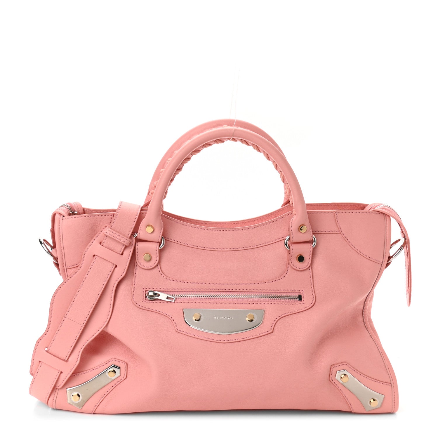 Balenciaga Veau Amp Plate Gold Hardware City Rose 1 of 11