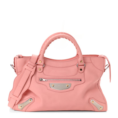 Balenciaga Veau Amp Plate Gold Hardware City Rose 1 of 11
