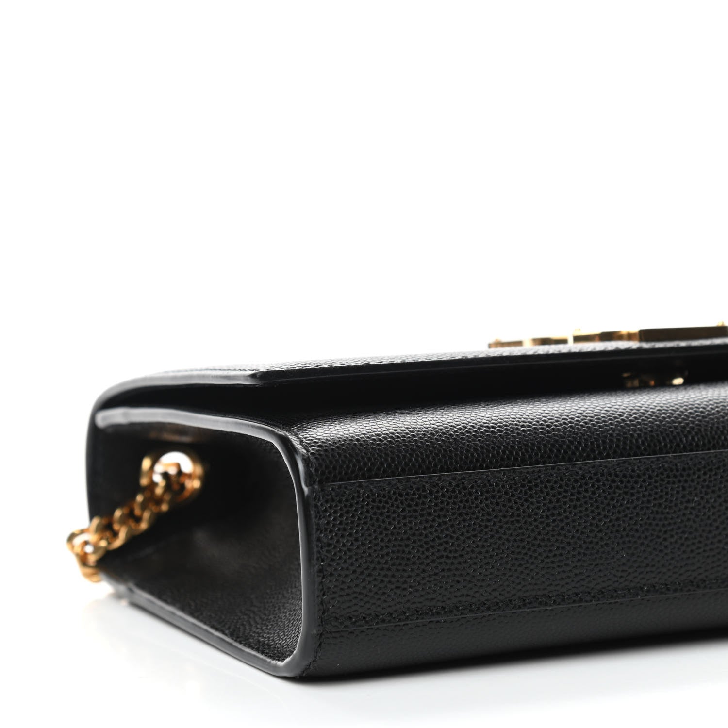 Saint Laurent Grain De Poudre Small Monogram Kate Satchel Black 8 of 10