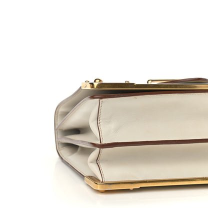 Prada City Calf Saffiano Laser Cut Cahier Bag Talco 7 of 8