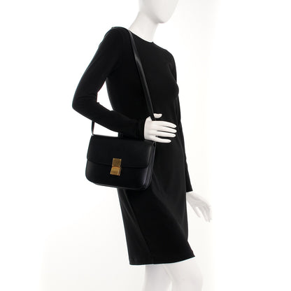 Celine Box Calfskin Medium Classic Box Flap Bag Black 2 of 7