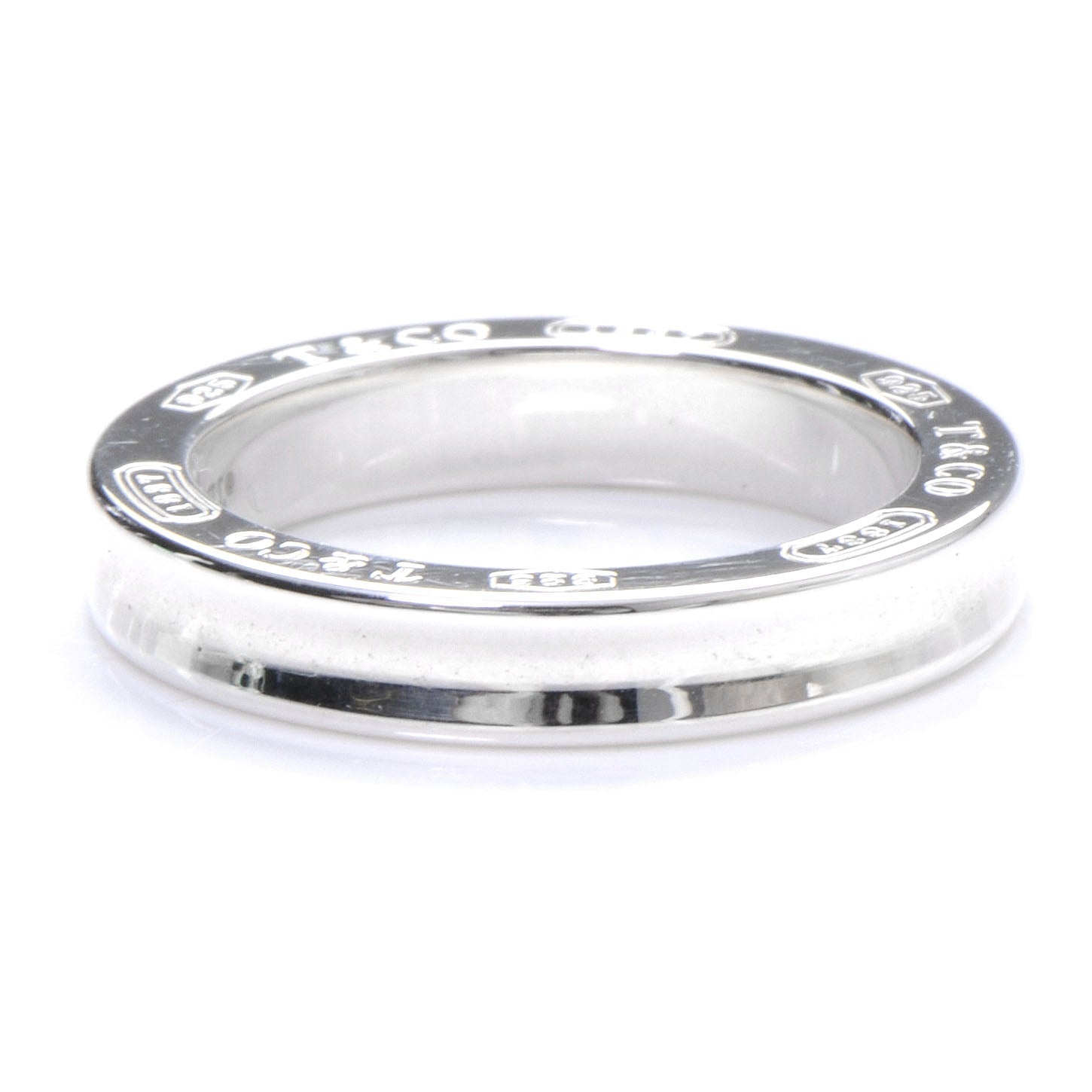 Tiffany Sterling Silver 1837 Ring 5 1 of 6