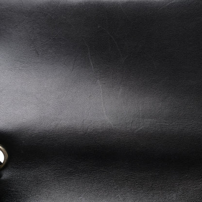 Chanel Lambskin Cross Stitch Small Coco Handle Flap Dark Black 11 of 12