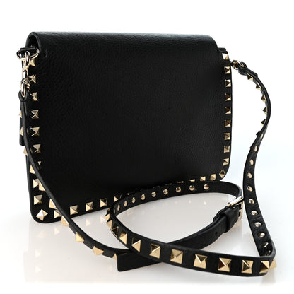Valentino Garavani Vitello Rockstud Side Slip Crossbody Black 3 of 9