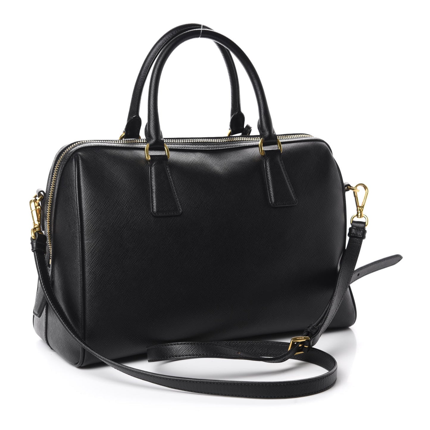 Saffiano Lux Bowler Black