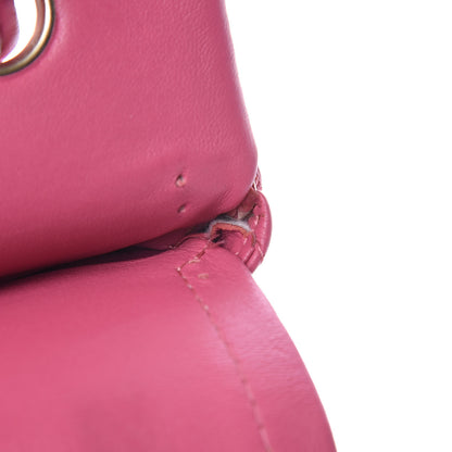 Chanel Lambskin Quilted Jumbo Double Flap Dark Pink 15 of 19