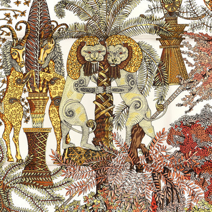Hermes Silk Les Legendes de l'Arbre Scarf 90 2 of 3