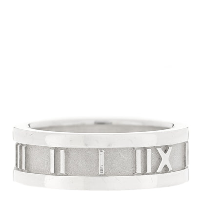 Tiffany Sterling Silver Atlas Ring 50 5.5 1 of 4