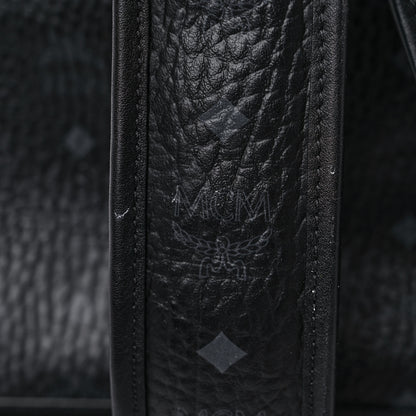 MCM Metallic Visetos Striped Medium Stark Backpack Silver Black 18 of 22