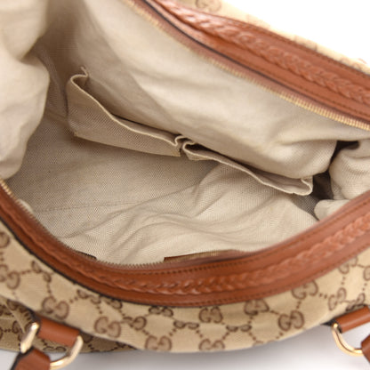 Gucci Monogram Small Brick Lane Boston Light Brown 5 of 12